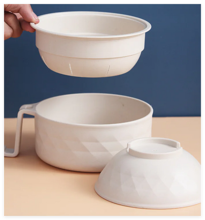 Ramen Bowl Draining Cup WEM Support (www.WEM.support)