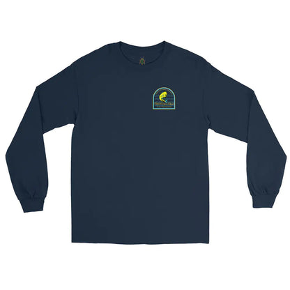 Men's Sustainable Fishing Mahi Mahi Long Sleeve Shirt WEM Support (www.WEM.support)
