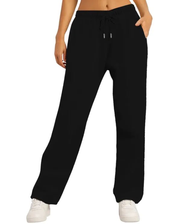 Women's Loose Solid Sweatpants WEM Support (www.WEM.support)