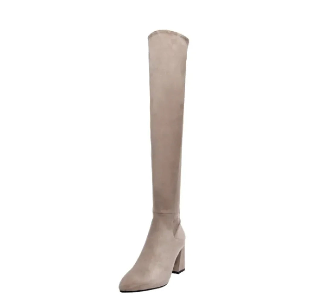 Women's Fleece Over-the-Knee Boots WEM Support (www.WEM.support)