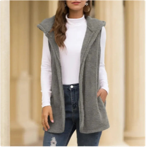 Stylish Pocket Blouse Vest Jacket WEM Support (www.WEM.support)
