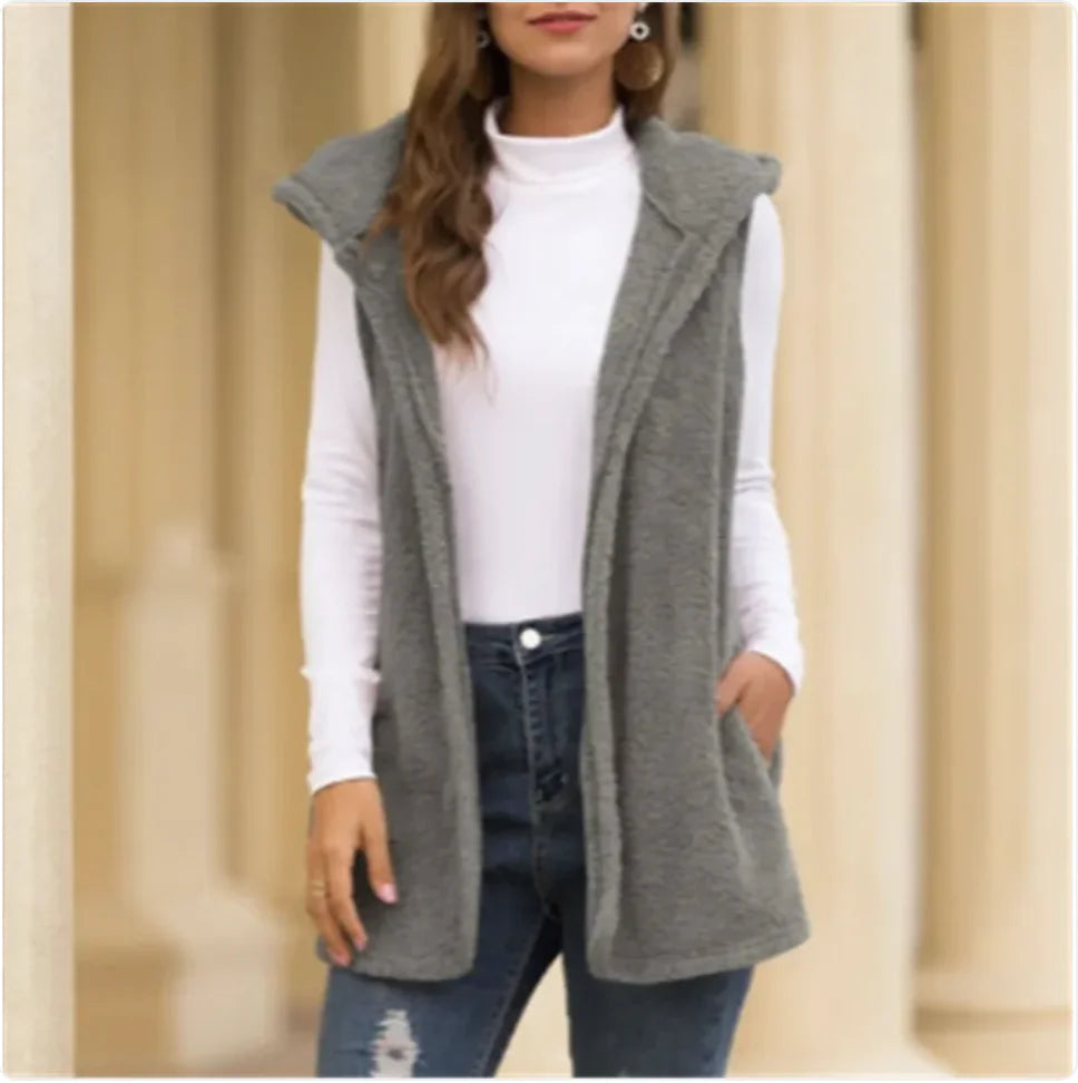 Stylish Pocket Blouse Vest Jacket WEM Support (www.WEM.support)