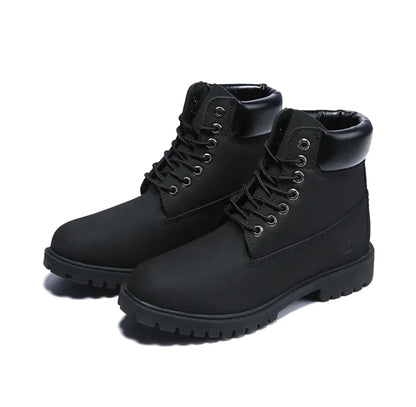 Men's Matte Leather Boots WEM Support (www.WEM.support)