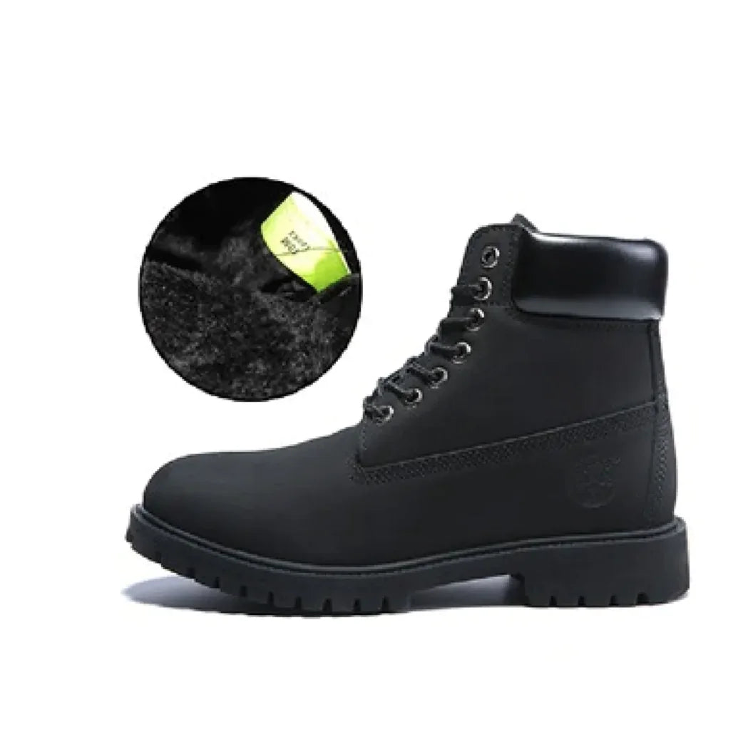 Men's Matte Leather Boots WEM Support (www.WEM.support)