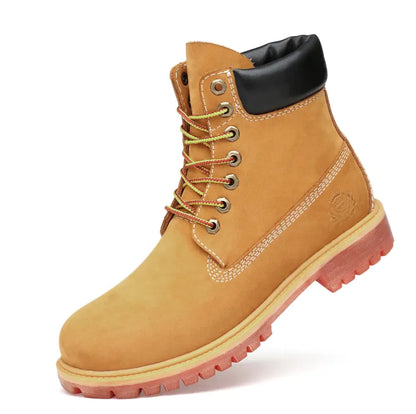 Men's Matte Leather Boots WEM Support (www.WEM.support)