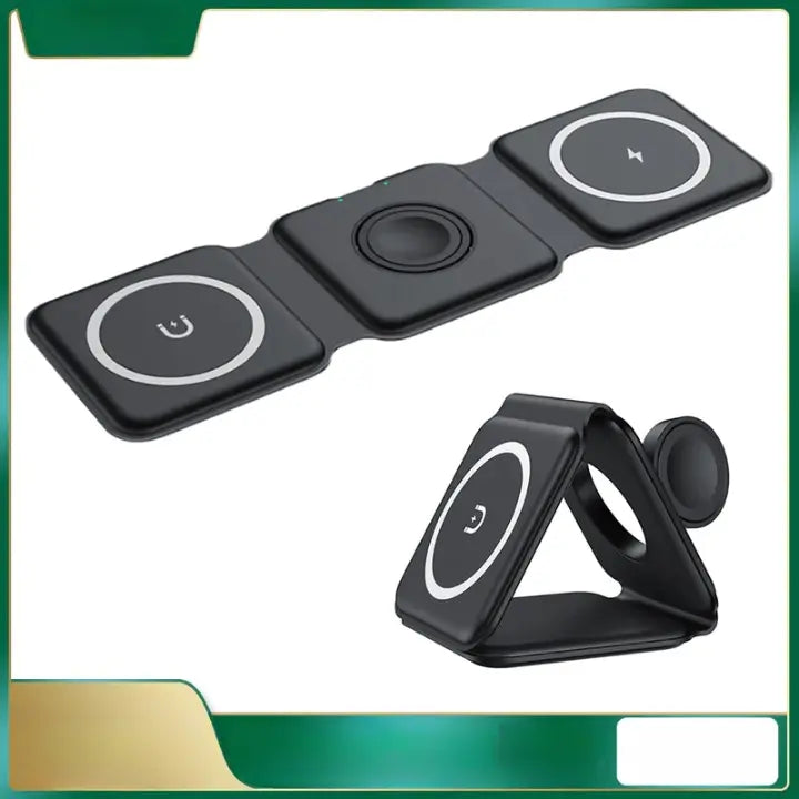 3 in 1 Magnetic Wireless Charger WEM Support (www.WEM.support)