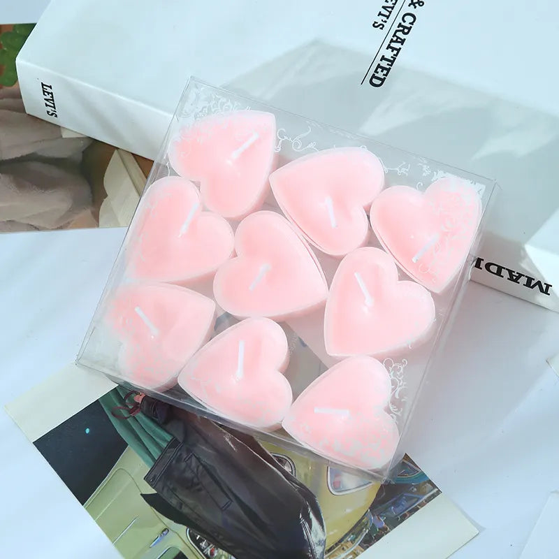 Romantic Heart-shaped Tealight Candle WEM Support (www.WEM.support)