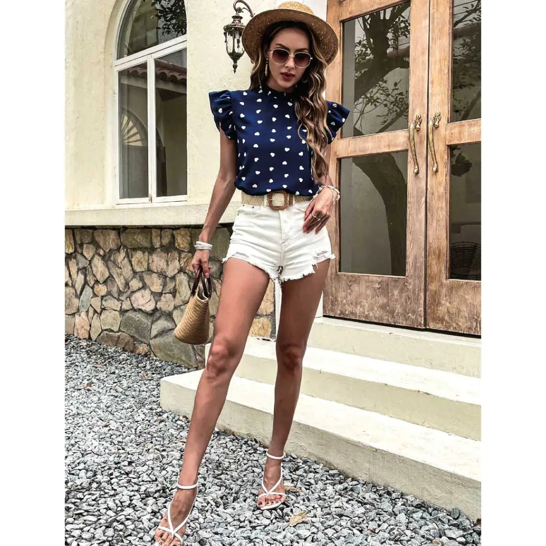 Collin Hearts Ruffle Top WEM Support (www.WEM.support)