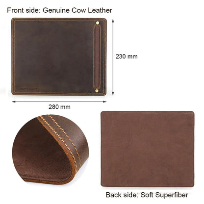 Genuine Leather Mouse Pad WEM Support (www.WEM.support)