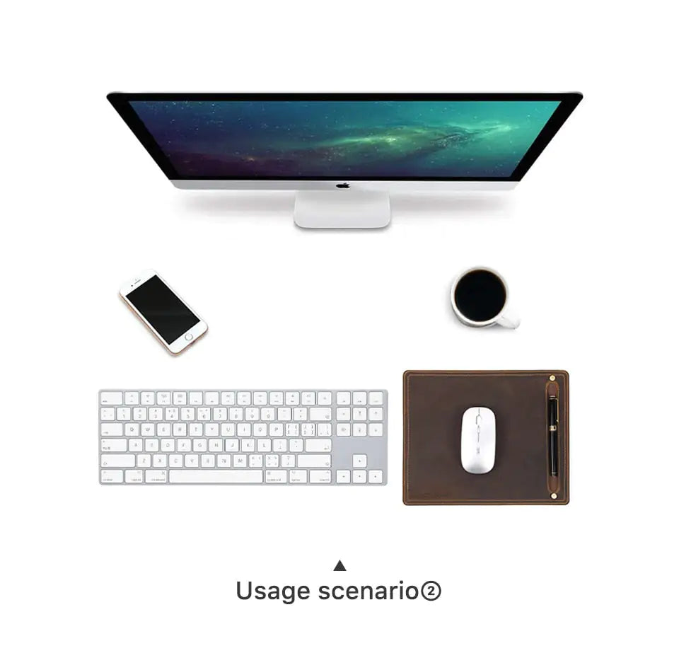 Genuine Leather Mouse Pad WEM Support (www.WEM.support)