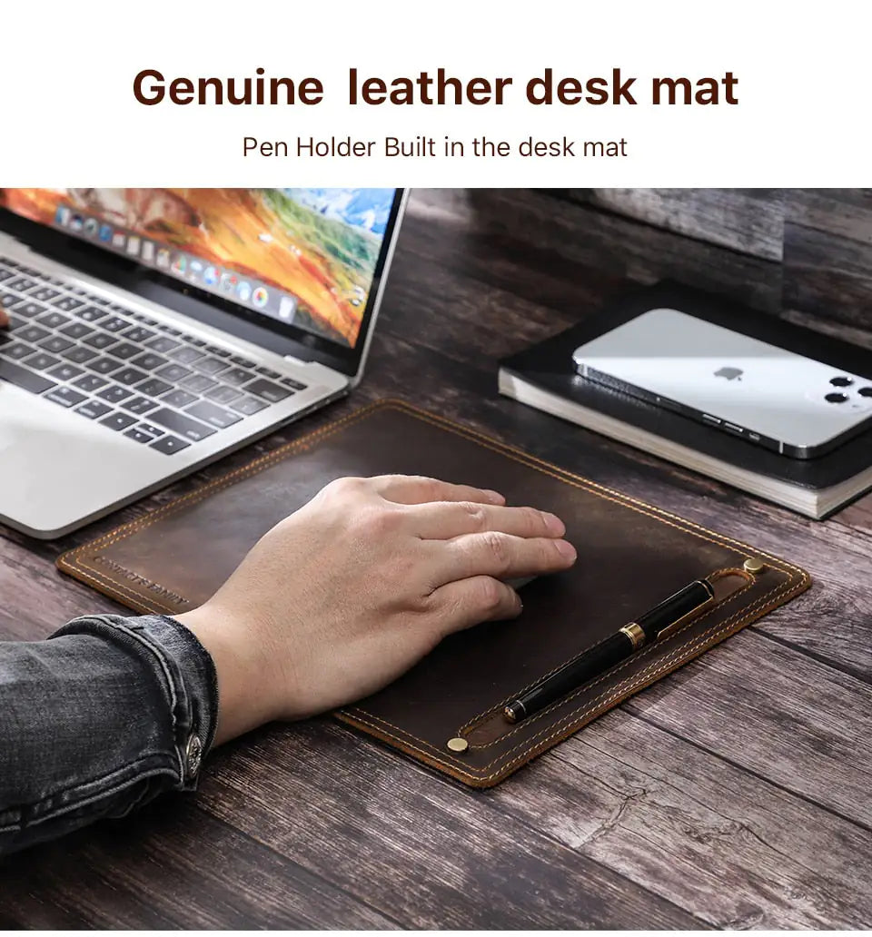 Genuine Leather Mouse Pad WEM Support (www.WEM.support)