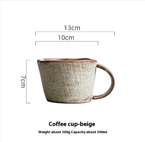 Handcrafted Japanese Pottery Clay Coffee Set WEM Support (www.WEM.support)
