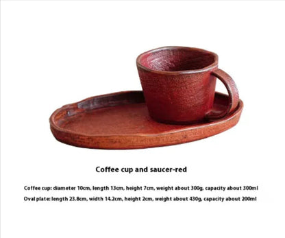 Handcrafted Japanese Pottery Clay Coffee Set WEM Support (www.WEM.support)