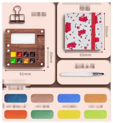 Mini Watercolor Painting Set WEM Support (www.WEM.support)