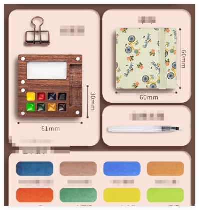 Mini Watercolor Painting Set WEM Support (www.WEM.support)
