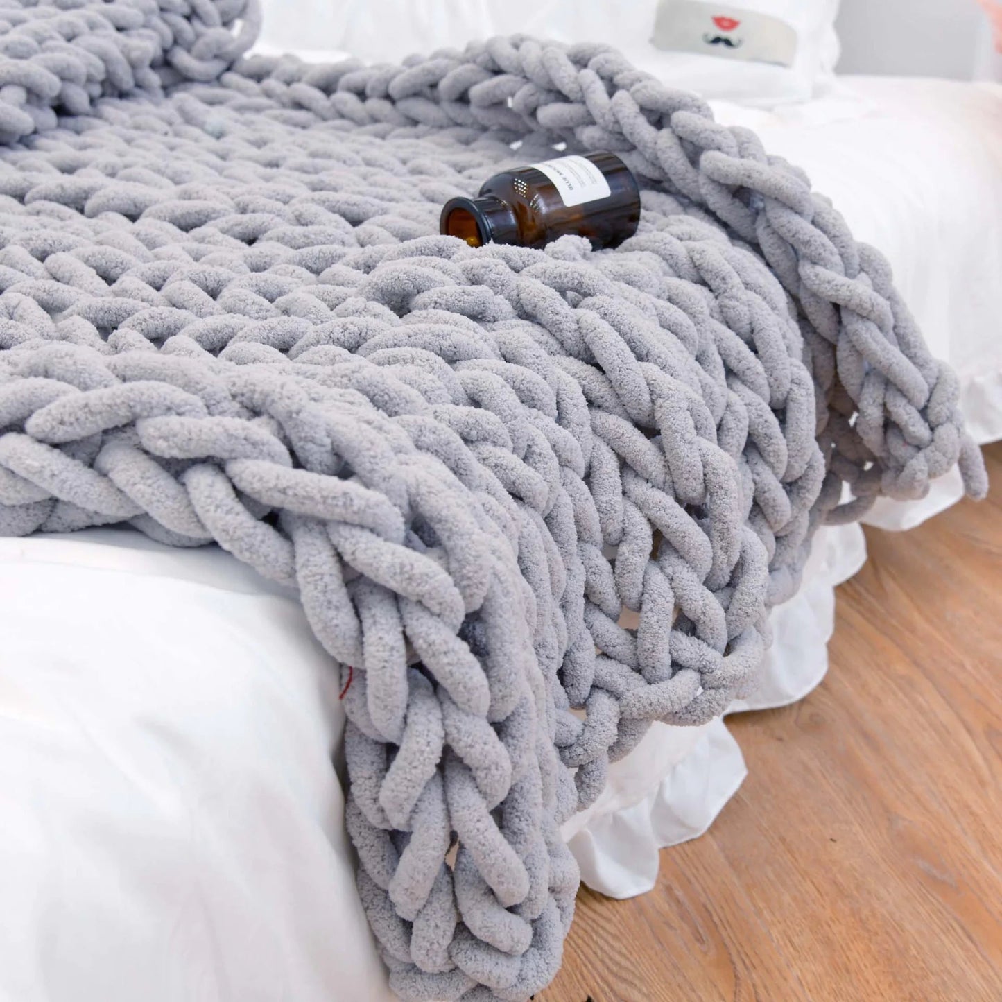 Weighted Knitted Wool Blanket WEM Support (www.WEM.support)