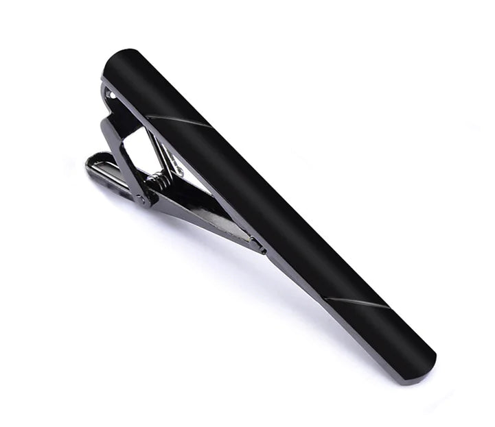 4PCS Mens Stainless Steel Tie Clip Necktie Bar Clasp Clamp Pin Gold Black Silver WEM Support (www.WEM.support)