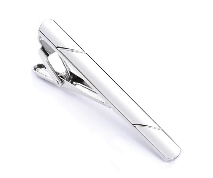 4PCS Mens Stainless Steel Tie Clip Necktie Bar Clasp Clamp Pin Gold Black Silver WEM Support (www.WEM.support)