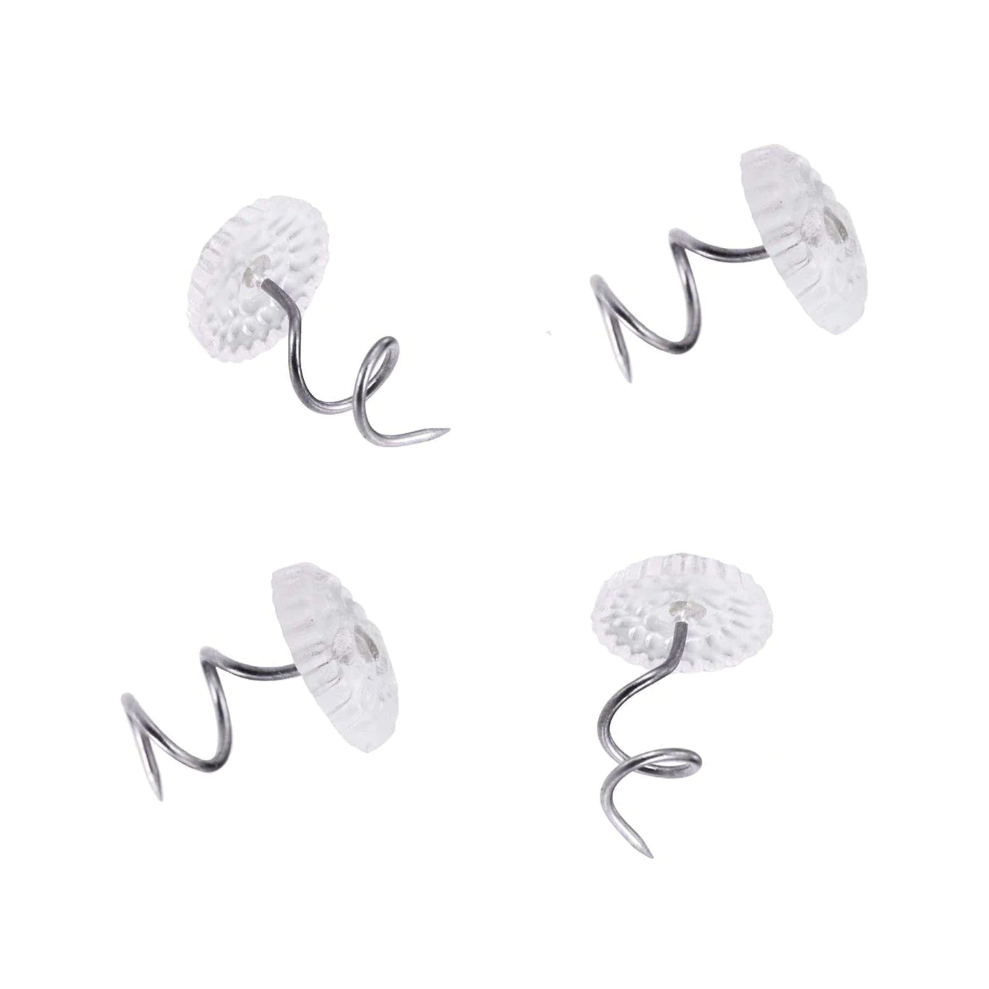 50 Pcs Upholstery Tacks Headliner Pins Clear Heads Twist Bed Fabric Sofa Chair WEM Support (www.WEM.support)