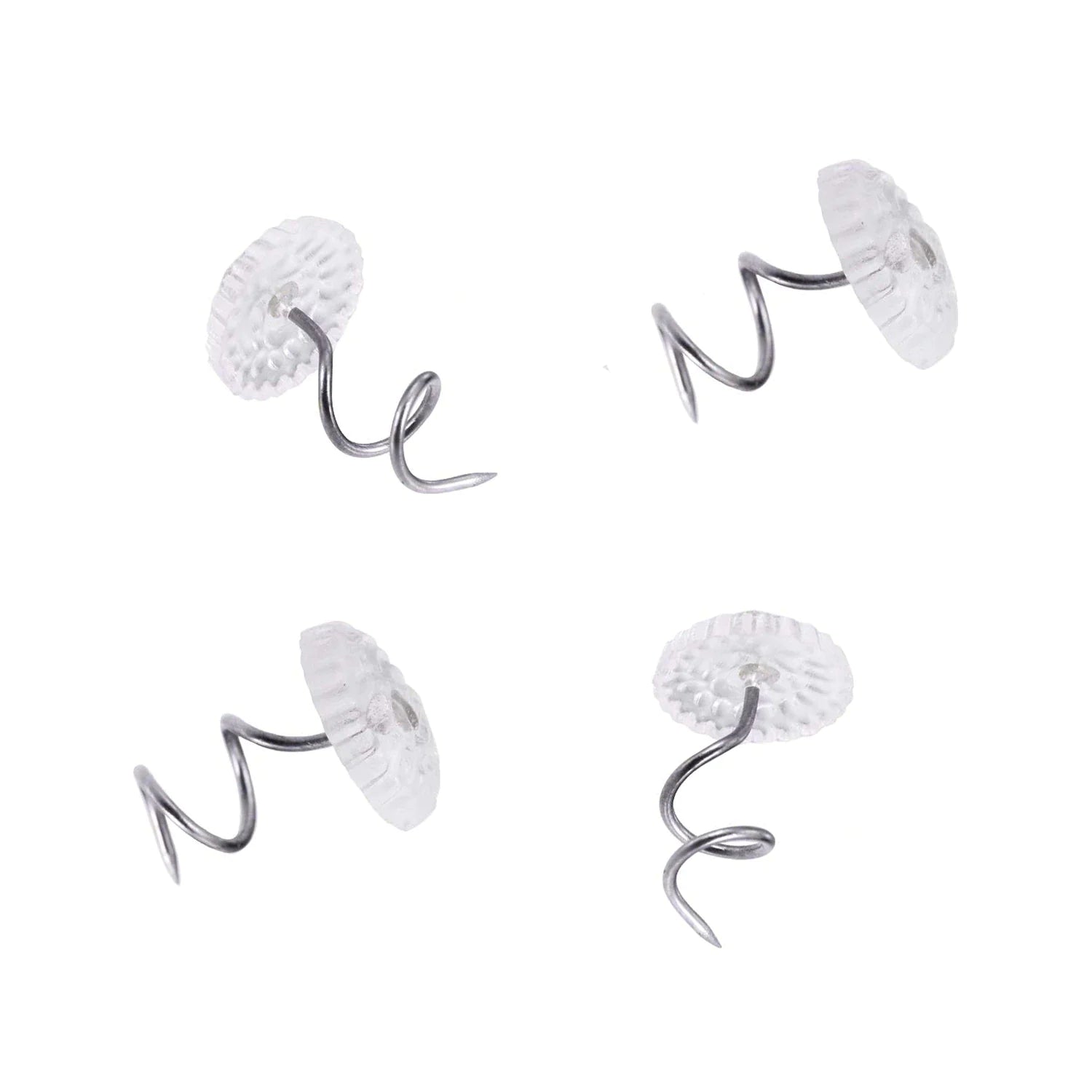 50 Pcs Upholstery Tacks Headliner Pins Clear Heads Twist Bed Fabric Sofa Chair WEM Support (www.WEM.support)