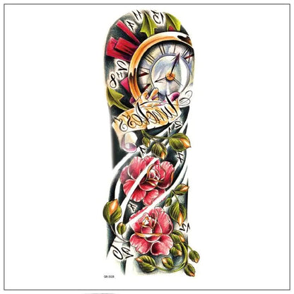 5Pcs Large Temporary Body Art Arm Tattoo Sticker Sleeve Man Women Waterproof USA WEM Support (www.WEM.support)