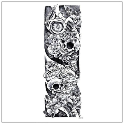 5Pcs Large Temporary Body Art Arm Tattoo Sticker Sleeve Man Women Waterproof USA WEM Support (www.WEM.support)
