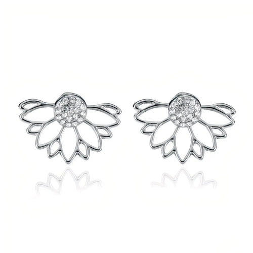 Crystal Earrings -Silver WEM Support (www.WEM.support)