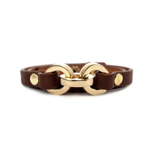 Latch Leather Bracelet - Sienna WEM Support (www.WEM.support)