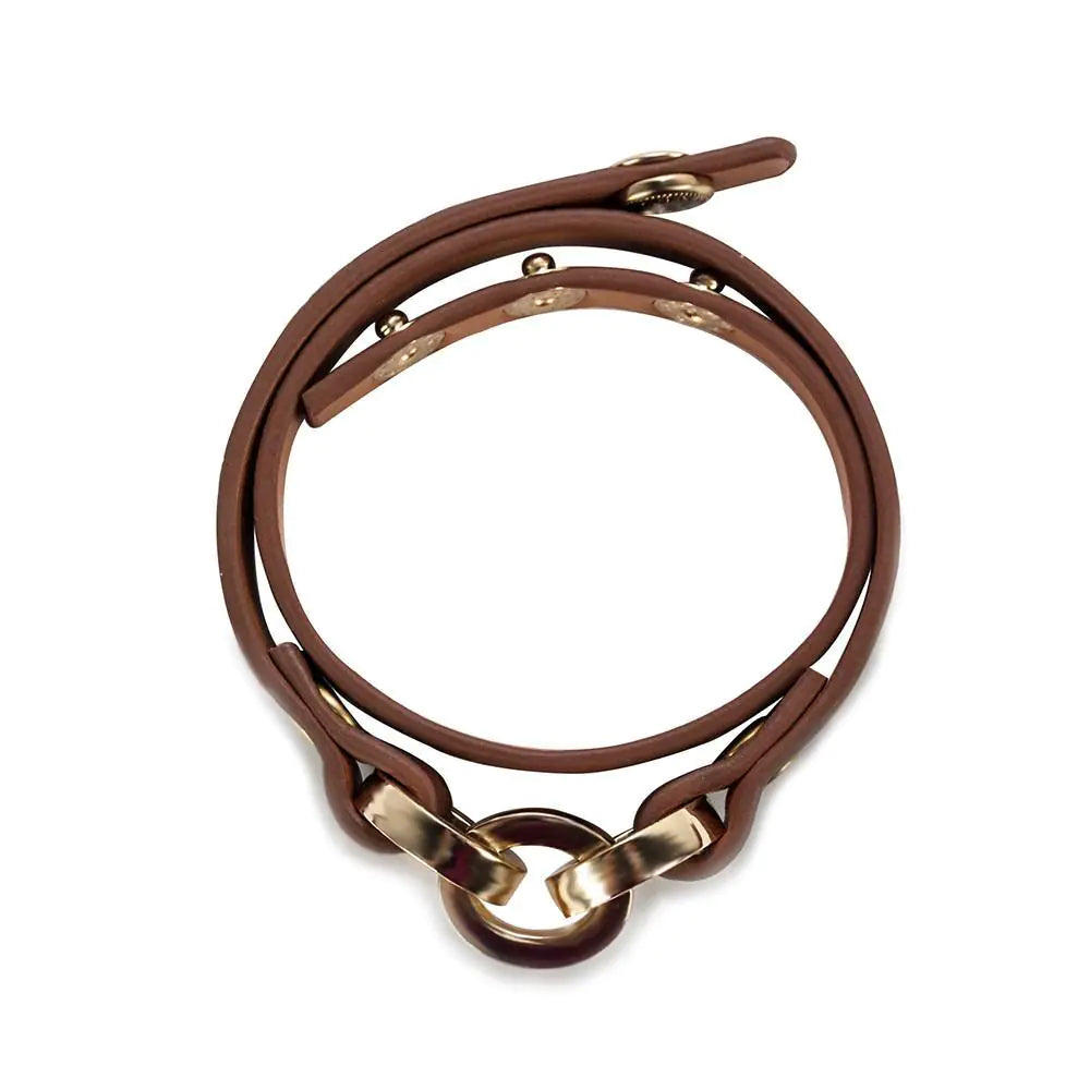 Latch Leather Bracelet - Sienna WEM Support (www.WEM.support)