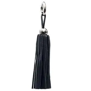 Leather Tassel - Silver/Navy Blue WEM Support (www.WEM.support)