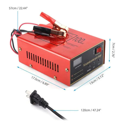 Maintenance Free Battery Charger 12V/24V 10A 140W Output For Electric Car Pro WEM Support (www.WEM.support)