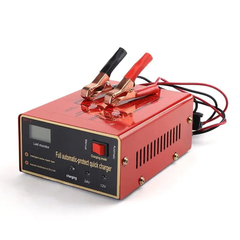 Maintenance Free Battery Charger 12V/24V 10A 140W Output For Electric Car Pro WEM Support (www.WEM.support)