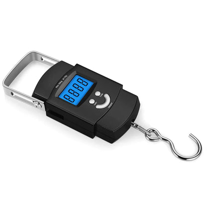 Portable Fish Scale Travel LCD Digital Hanging Luggage Electronic 110lb / 50kg WEM Support (www.WEM.support)