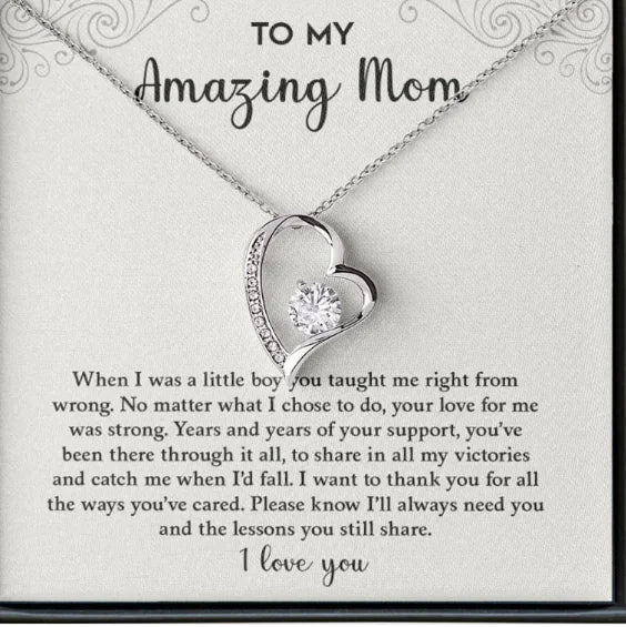 Hollow Heart Zircon Necklace Light Luxury WEM Support (www.WEM.support)