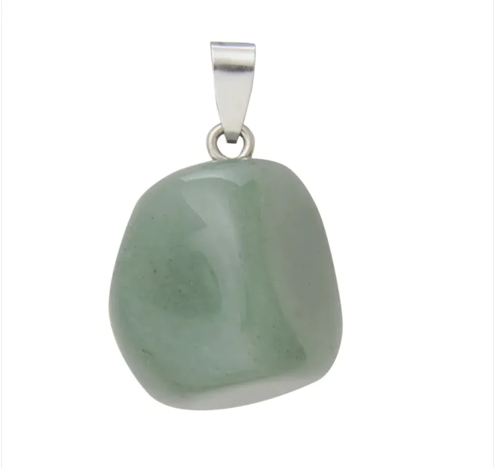 Natural Crystal Stone Pendant Necklace WEM Support (www.WEM.support)