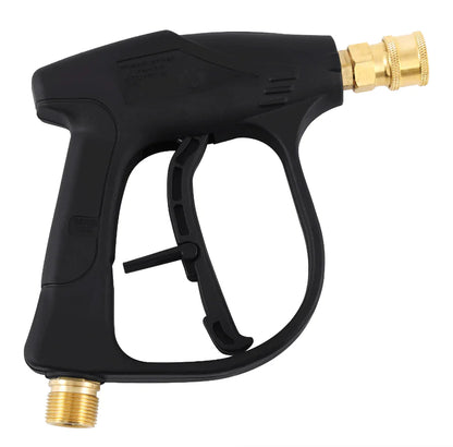 1/4" High Pressure Washer Gun 4000 PSI Car Wash Foam Spray Short Wand w/ Nozzle WEM Support (www.WEM.support)
