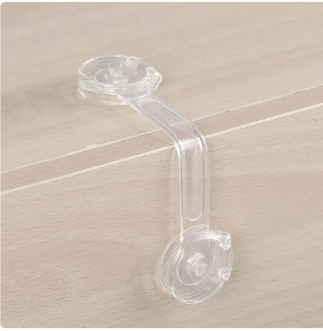 Transparent Baby Safety Lock for Cabinet Doors WEM Support (www.WEM.support)