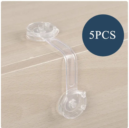 Transparent Baby Safety Lock for Cabinet Doors WEM Support (www.WEM.support)