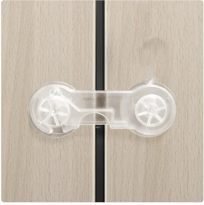 Transparent Baby Safety Lock for Cabinet Doors WEM Support (www.WEM.support)