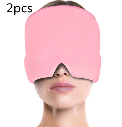 Migraine Relief Hat Mask - Cold Compress Hood WEM Support (www.WEM.support)