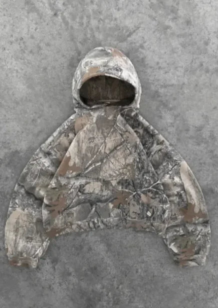 Women's Loose Tops Printed Hooded Pullover Long Sleeve Sweater WEM Support (www.WEM.support)