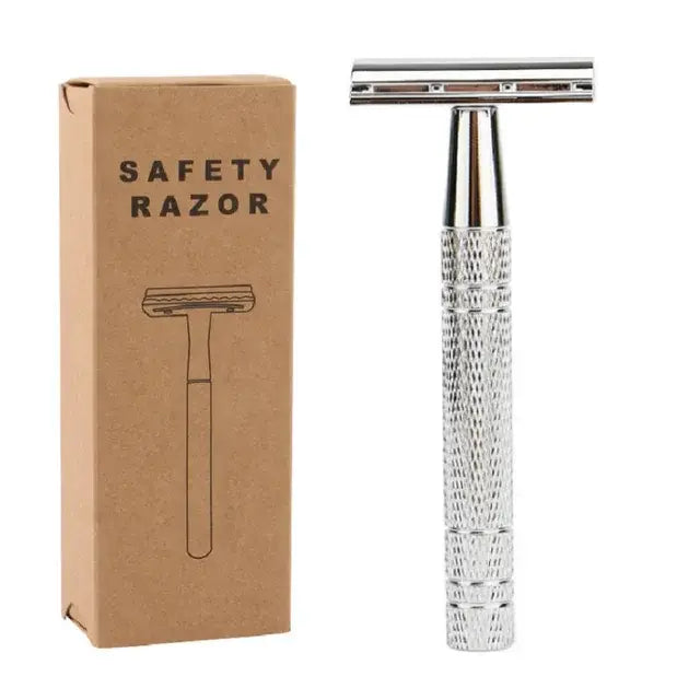 Aluminum Double Edge Safety Razor Classic Shaving Tool WEM Support (www.WEM.support)