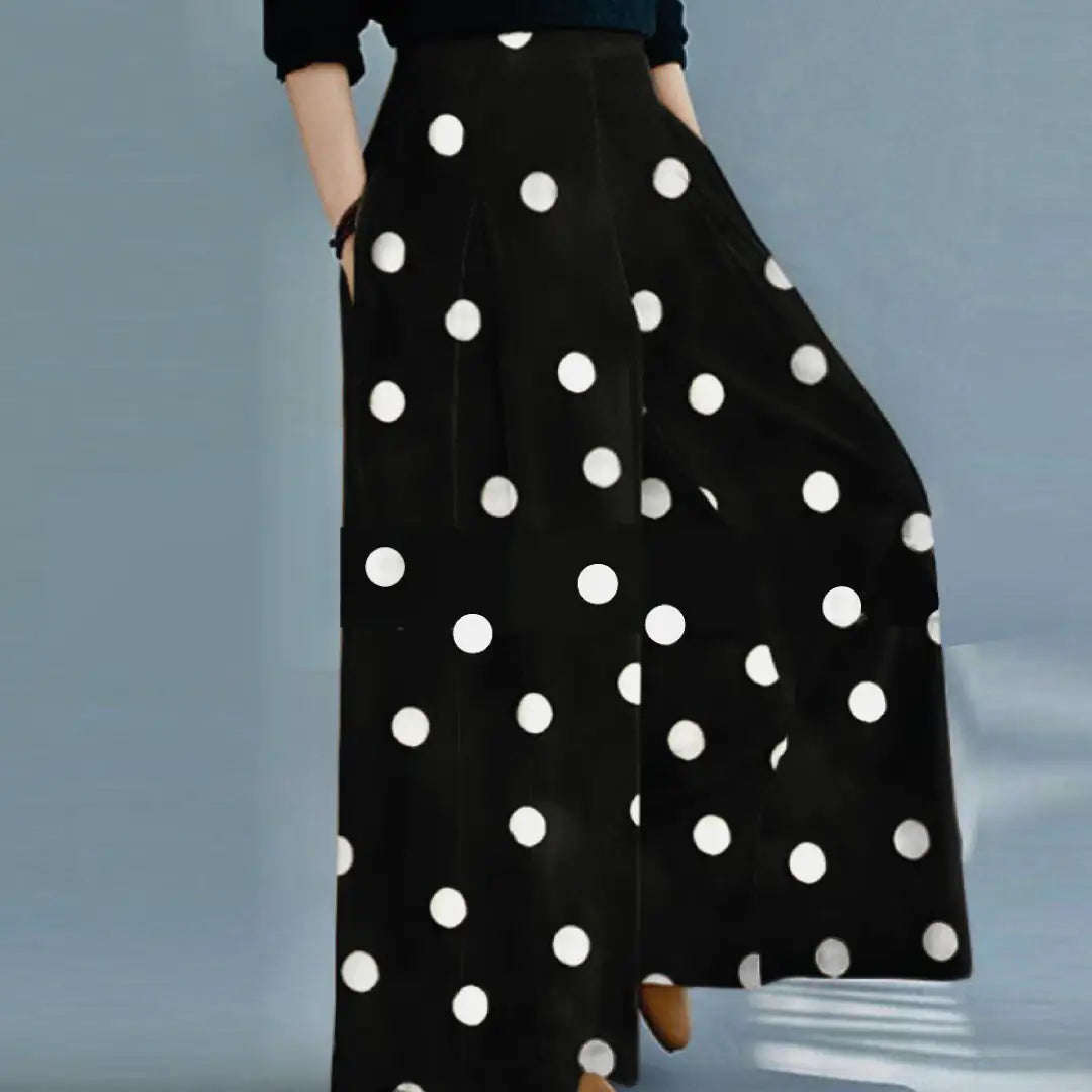 Polka Wide Leg Pants WEM Support (www.WEM.support)