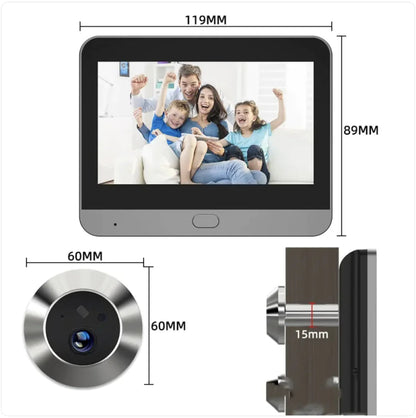 Mini Wireless Smart Cat Eye Surveillance Camera WEM Support (www.WEM.support)