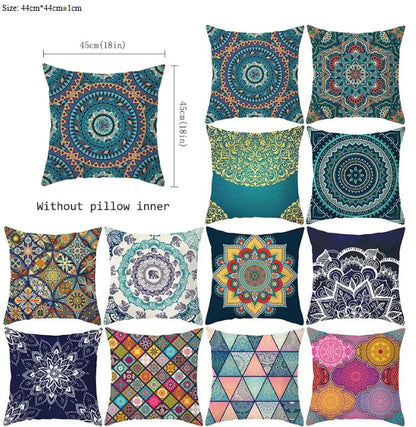 Soft Mandala Sofa Pillowcase WEM Support (www.WEM.support)