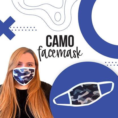 Camo Face Masks -Individual or Set of 4 WEM Support (www.WEM.support)