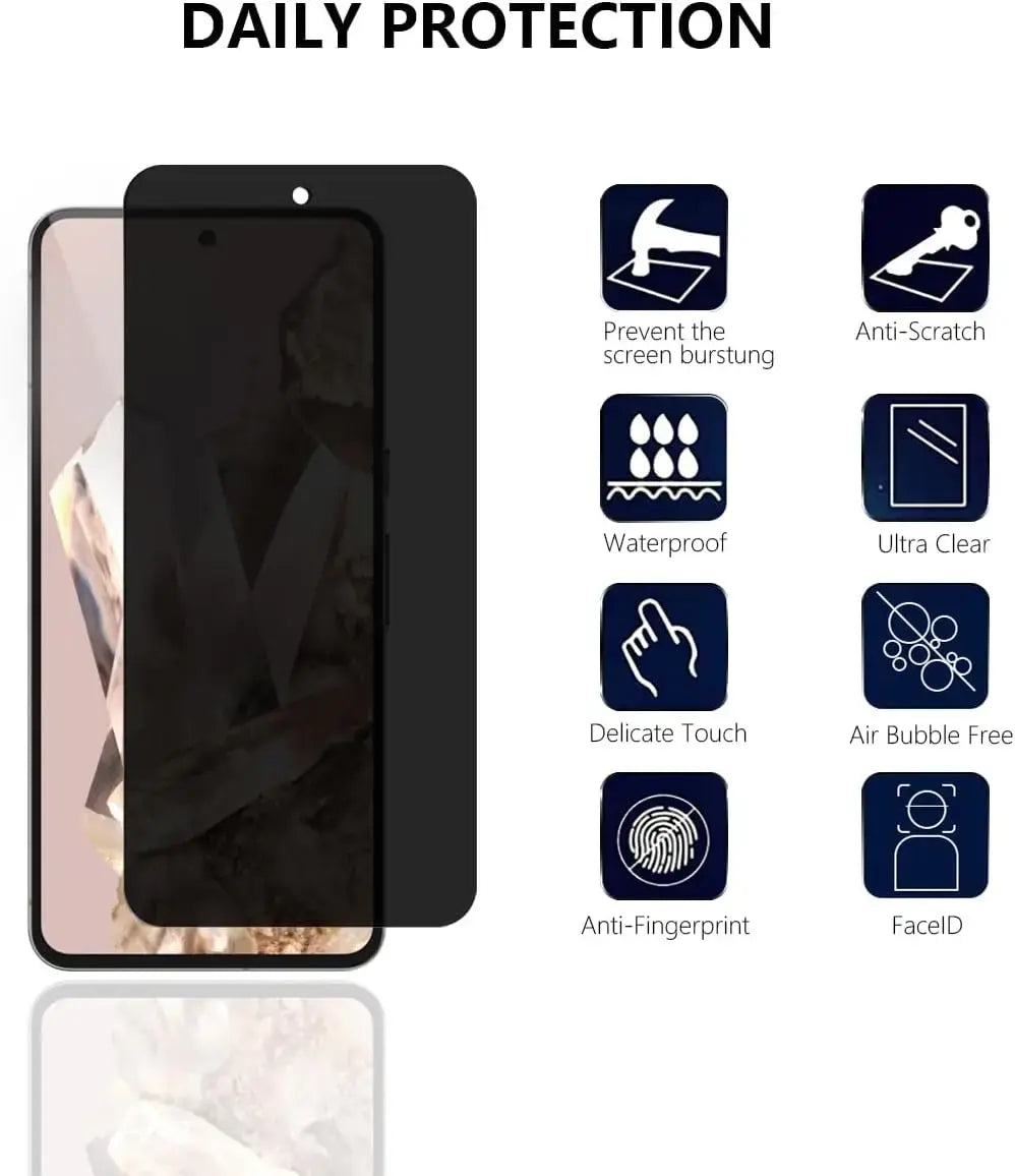Pixel 8 Pro Screen Protector Film Glass WEM Support (www.WEM.support)