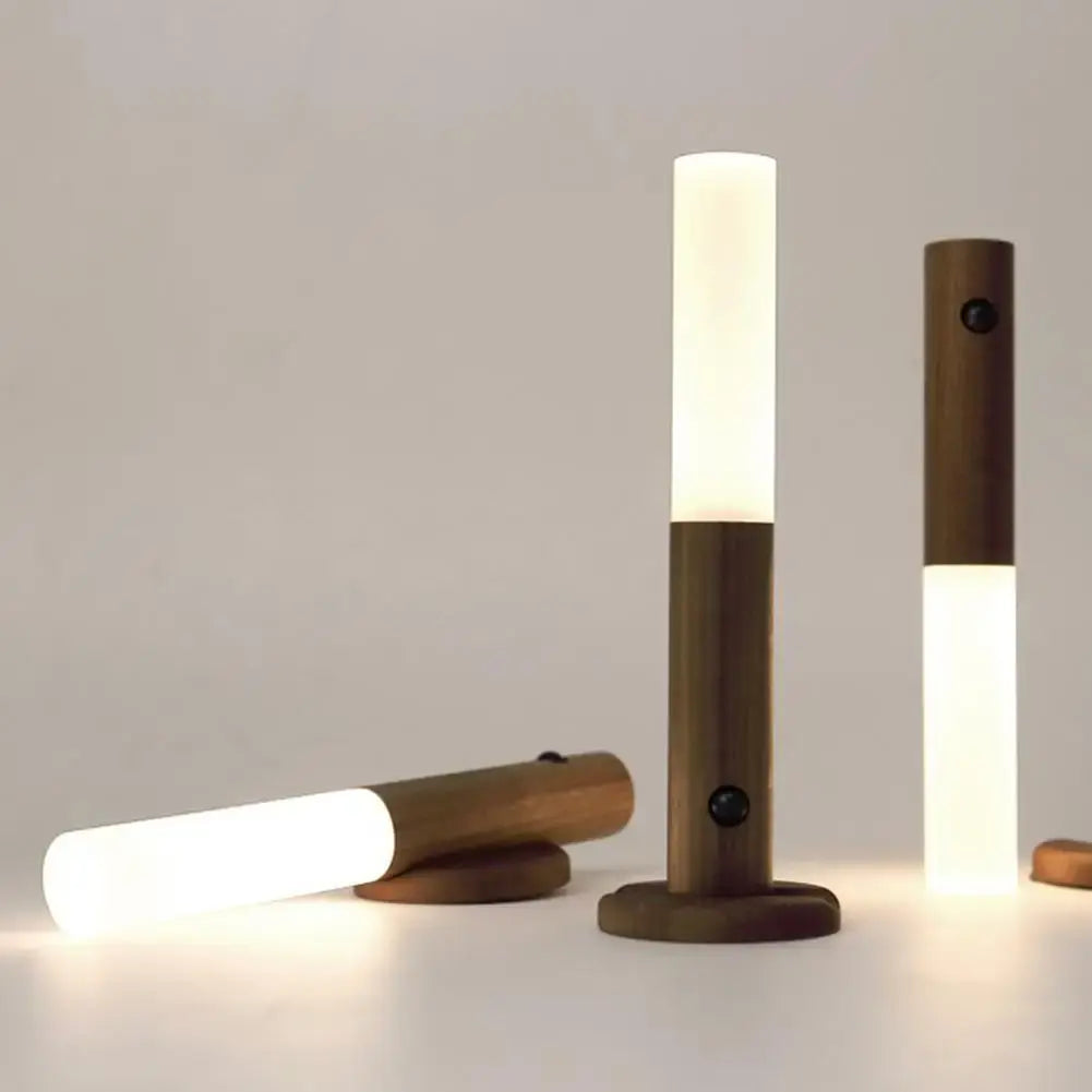Rechargeable Wooden LED Night Light for Home WEM Support (www.WEM.support)