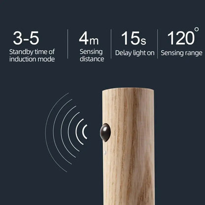 Rechargeable Wooden LED Night Light for Home WEM Support (www.WEM.support)