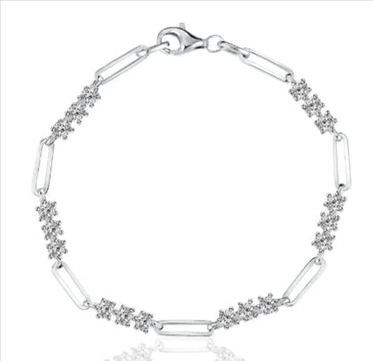 S925 Gold-Plated Clip Bracelet WEM Support (www.WEM.support)